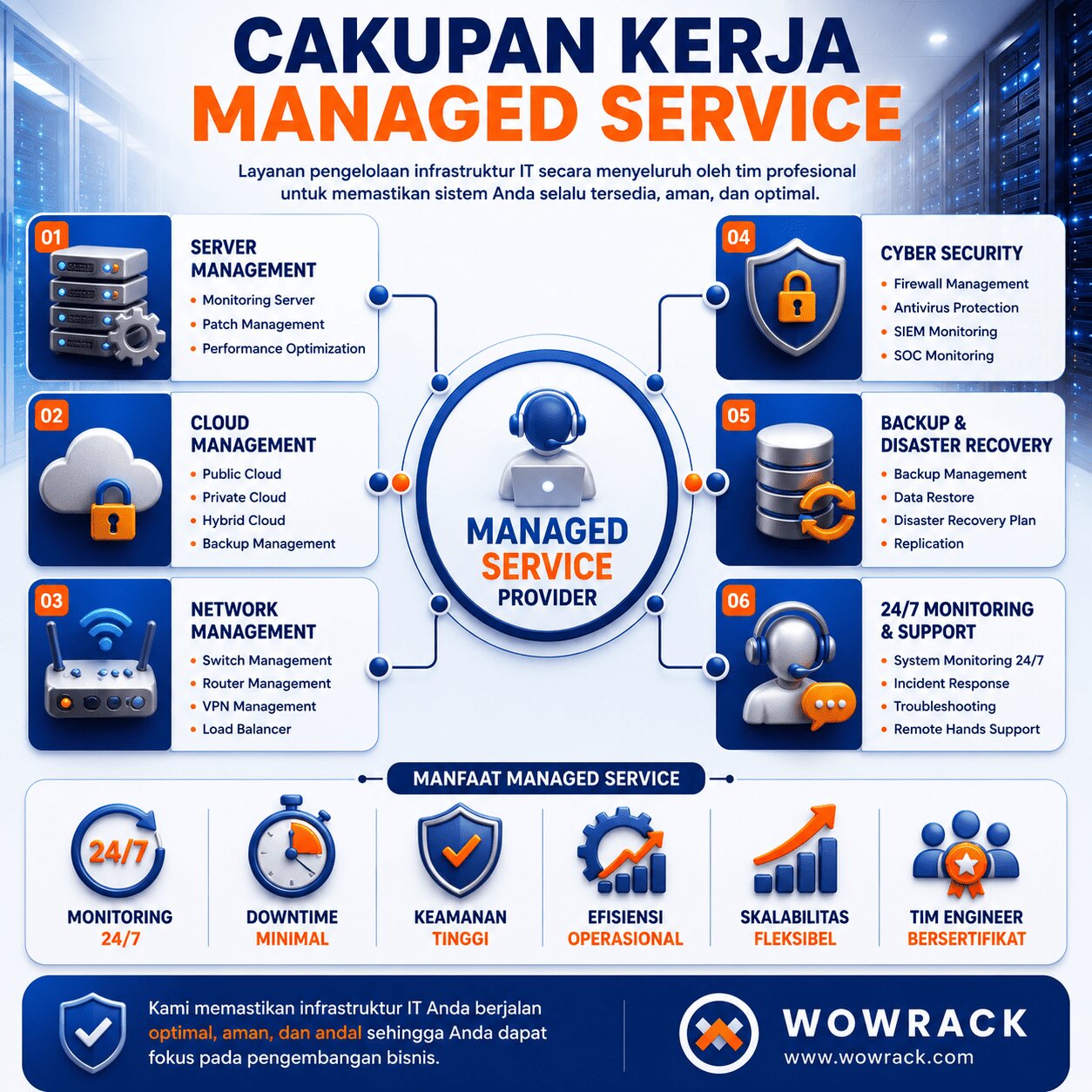 cakupan kerja managed service