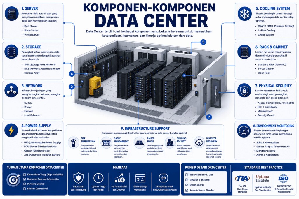 komponen data center