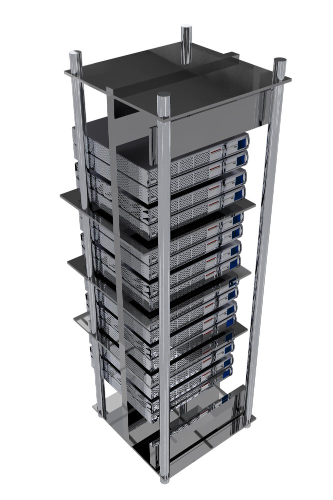 gambar open frame rack