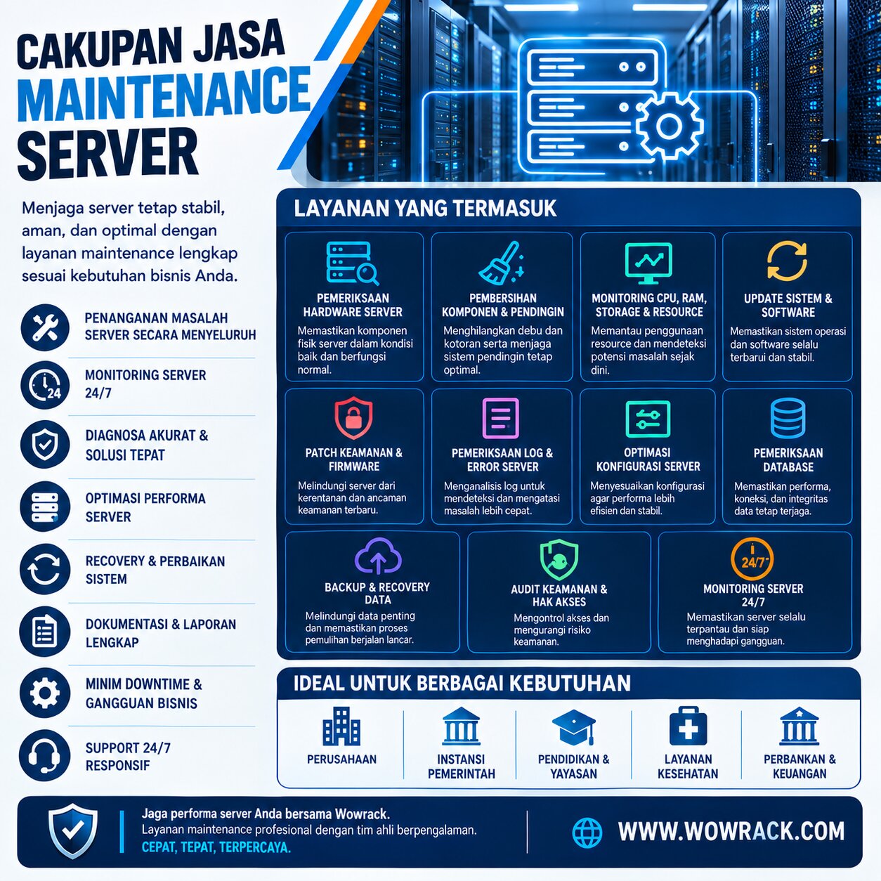 cakupan jasa maintanance server